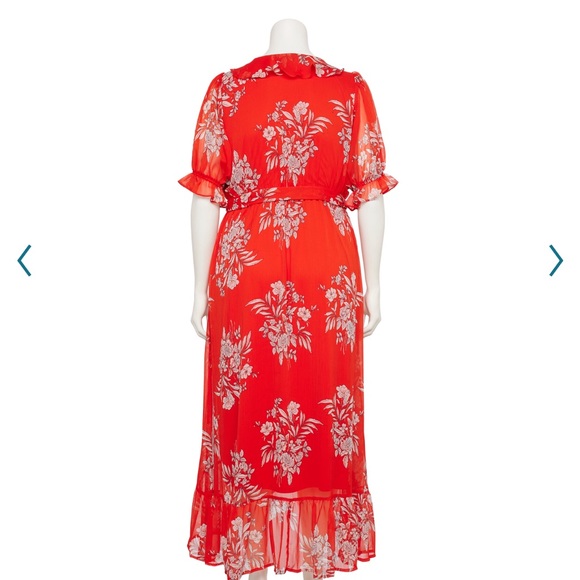LC Lauren Conrad Dresses & Skirts - NWT Lauren Conrad ruffled wrap maxi dress size 2X